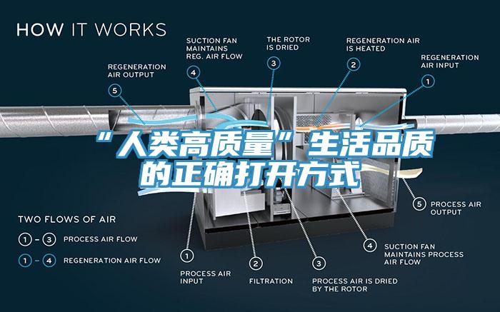 “人類(lèi)高質(zhì)量”生活品質(zhì)的正確打開(kāi)方式