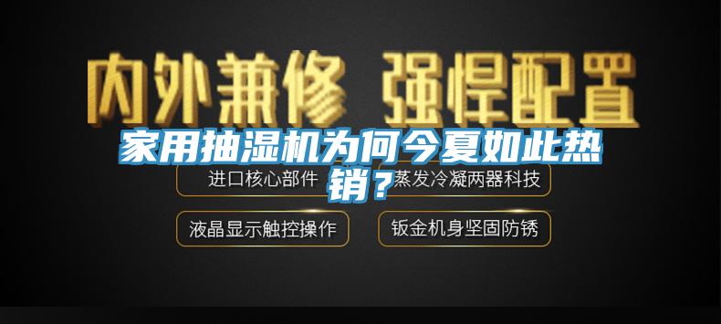 家用抽濕機為何今夏如此熱銷？