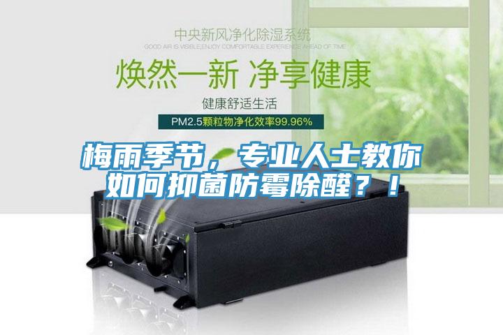 梅雨季節(jié)，專業(yè)人士教你如何抑菌防霉除醛？！