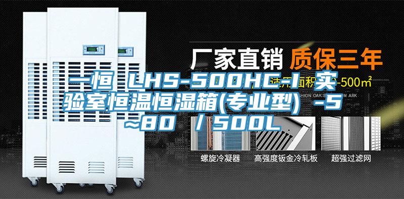 一恒 LHS-500HC-I 實(shí)驗(yàn)室恒溫恒濕箱(專業(yè)型) -5~80℃／500L