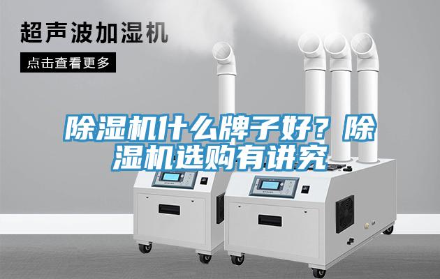 除濕機什么牌子好？除濕機選購有講究