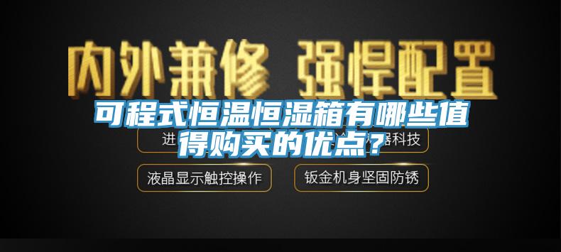 可程式恒溫恒濕箱有哪些值得購買的優(yōu)點？