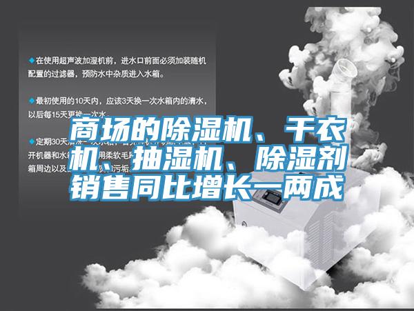 商場的除濕機(jī)、干衣機(jī)、抽濕機(jī)、除濕劑銷售同比增長一兩成