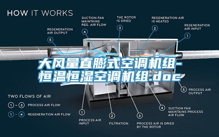 大風(fēng)量直膨式空調(diào)機組-恒溫恒濕空調(diào)機組.doc