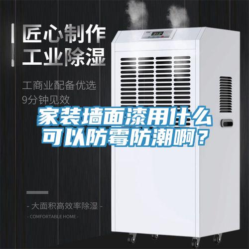 家裝墻面漆用什么可以防霉防潮??？