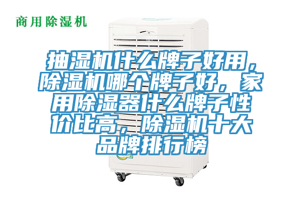 抽濕機什么牌子好用，除濕機哪個牌子好，家用除濕器什么牌子性價比高，除濕機十大品牌排行榜