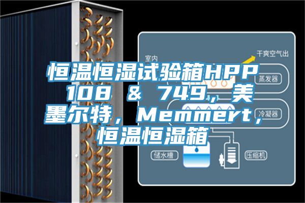 恒溫恒濕試驗箱HPP 108 & 749，美墨爾特，Memmert，恒溫恒濕箱