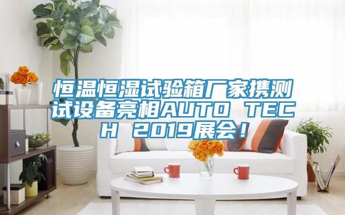 恒溫恒濕試驗(yàn)箱廠家攜測(cè)試設(shè)備亮相AUTO TECH 2019展會(huì)！