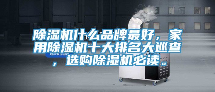 除濕機(jī)什么品牌最好，家用除濕機(jī)十大排名大巡查，選購除濕機(jī)必讀。