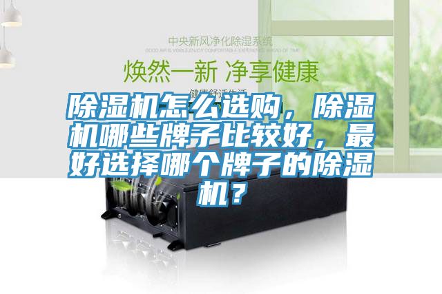 除濕機怎么選購，除濕機哪些牌子比較好，最好選擇哪個牌子的除濕機？