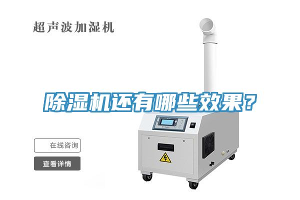 除濕機(jī)還有哪些效果？